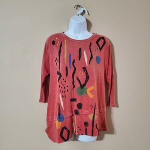 Jess & Jane salmon colored Women's Top size M